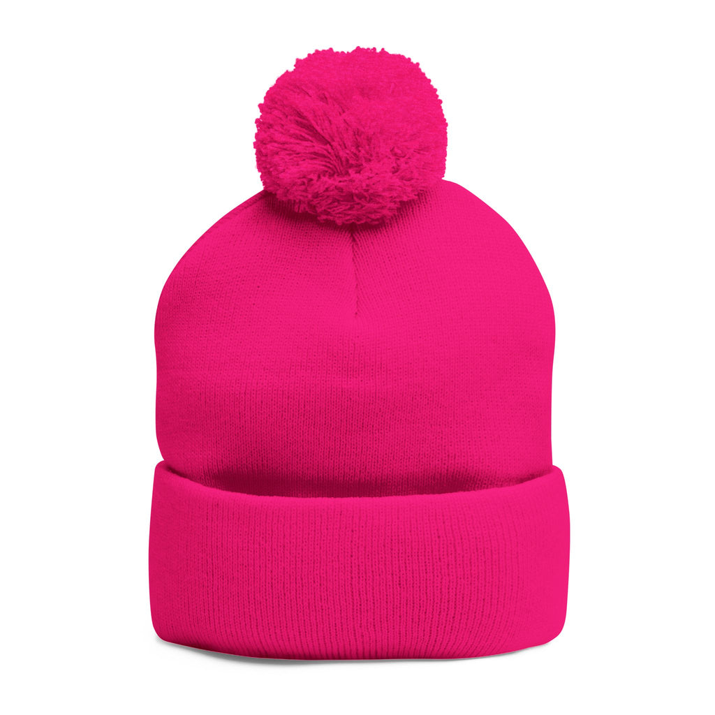 BHA Logo Winter Beanie -Embroidered Pom-Pom Knit Cap