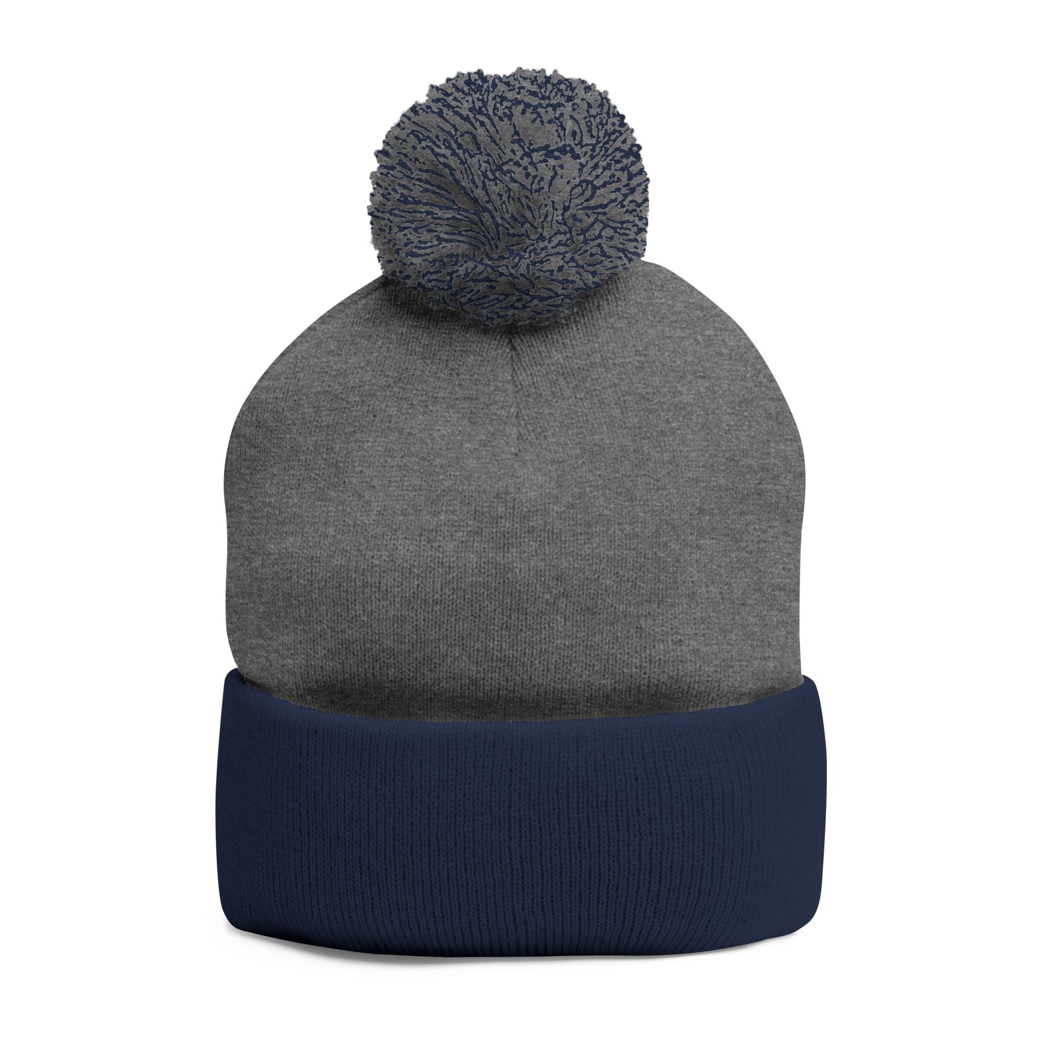 BHA Logo Winter Beanie -Embroidered Pom-Pom Knit Cap