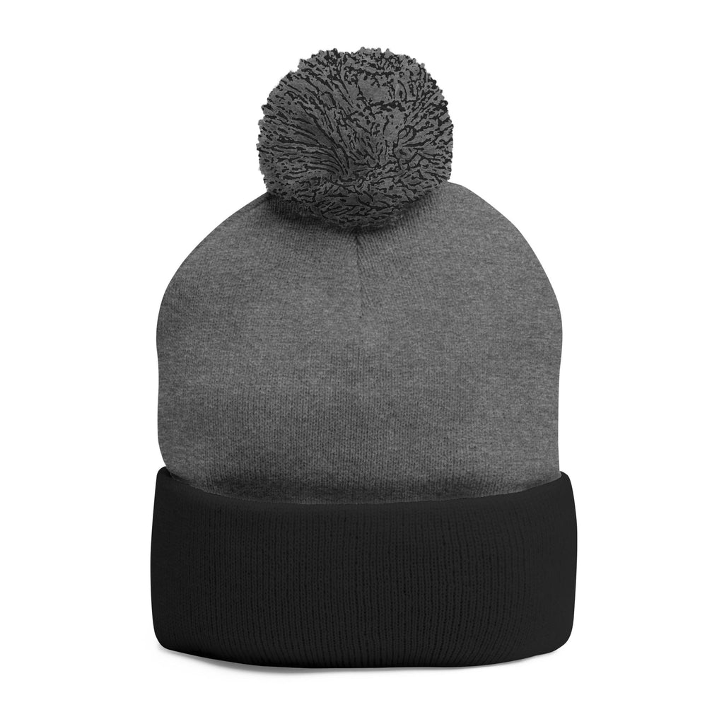BHA Logo Winter Beanie -Embroidered Pom-Pom Knit Cap