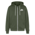 BHA Logo - White Logo - Lightweight Unisex Full Zip Hoodie - military green
