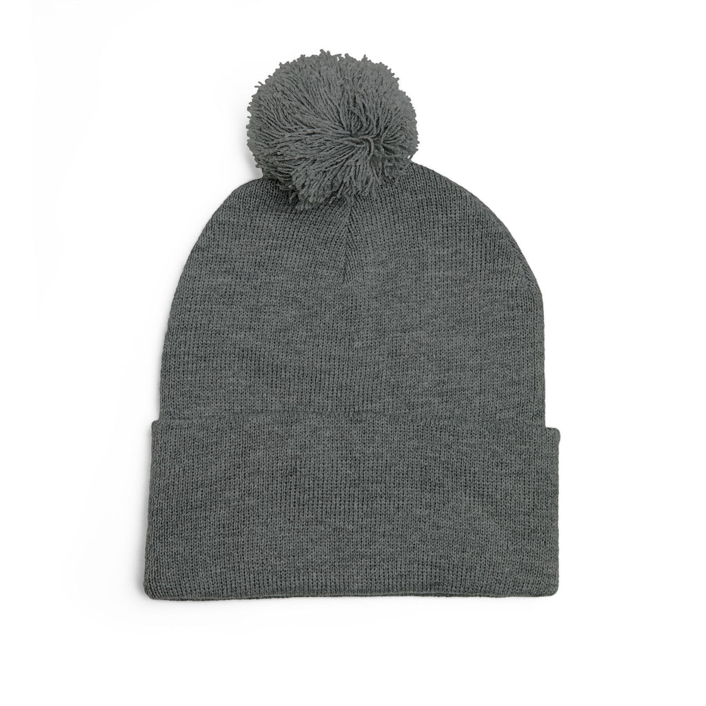 BHA Logo Winter Beanie -Embroidered Pom-Pom Knit Cap