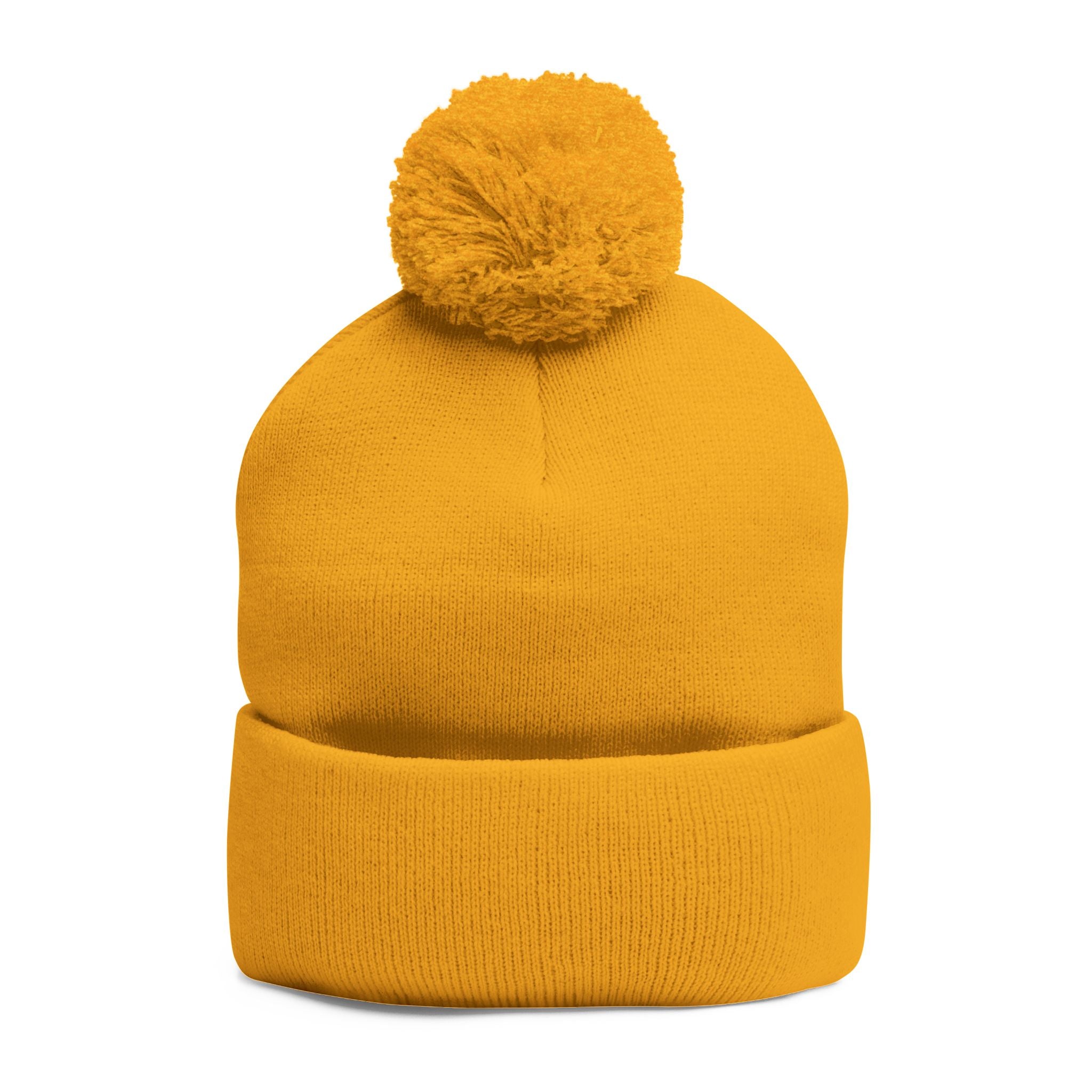 BHA Logo Winter Beanie -Embroidered Pom-Pom Knit Cap