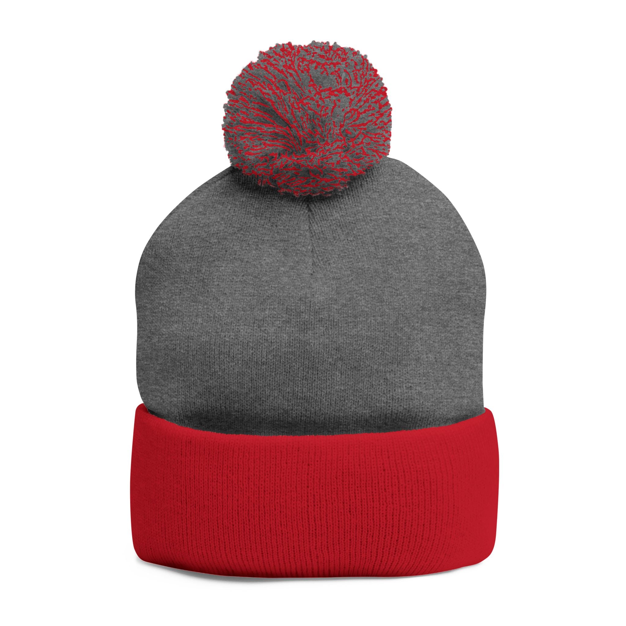 BHA Logo Winter Beanie -Embroidered Pom-Pom Knit Cap