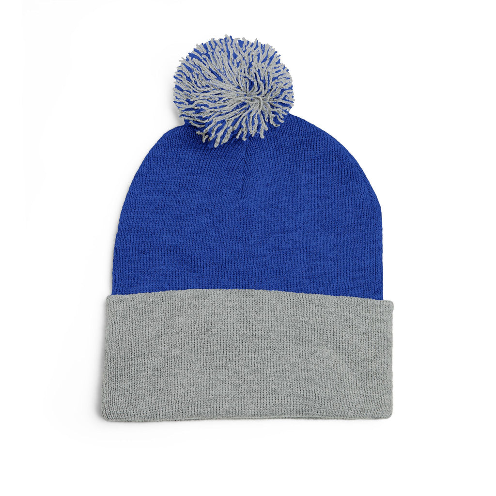 BHA Logo Winter Beanie -Embroidered Pom-Pom Knit Cap