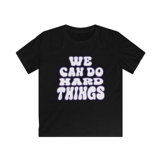 Journey - We Can Do Hard Things - Kids Softstyle Tee