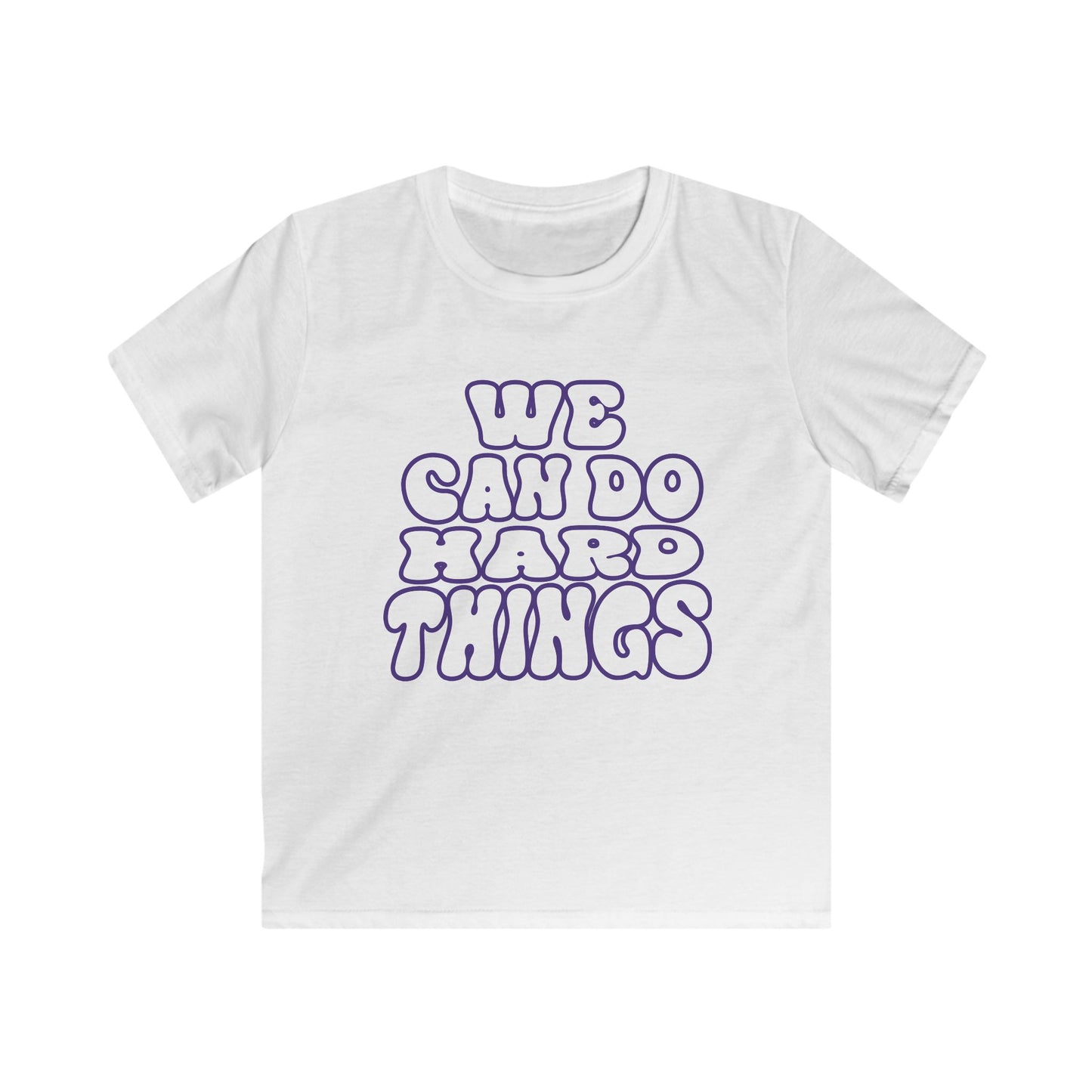 Journey - We Can Do Hard Things - Kids Softstyle Tee