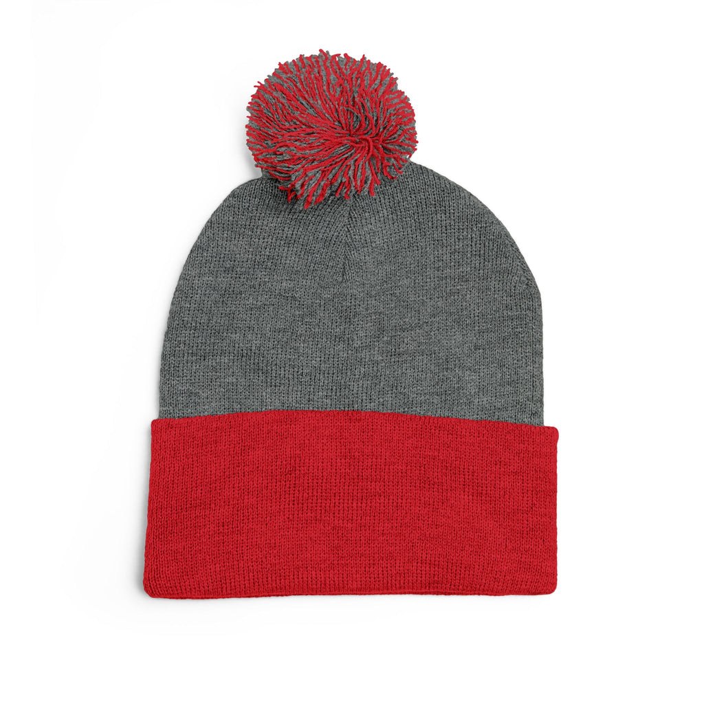BHA Logo Winter Beanie -Embroidered Pom-Pom Knit Cap